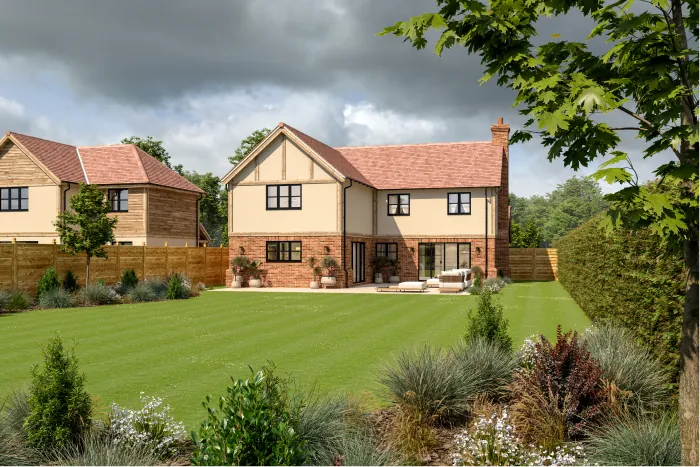 Computer-generated image of Clatterbury Lane, Clavering (11)