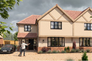 Computer-generated image of Clatterbury Lane, Clavering (12)
