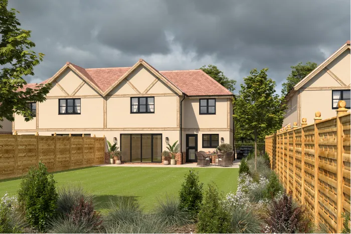 Computer-generated image of Clatterbury Lane, Clavering (13)