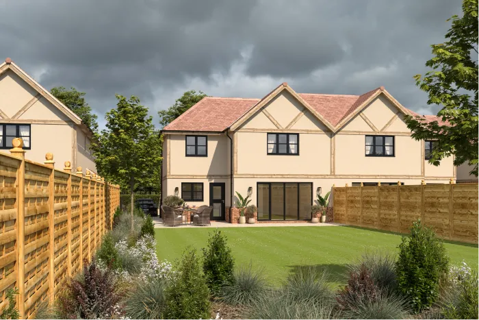 Computer-generated image of Clatterbury Lane, Clavering (17)