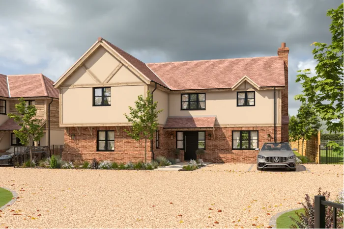 Computer-generated image of Clatterbury Lane, Clavering (20)