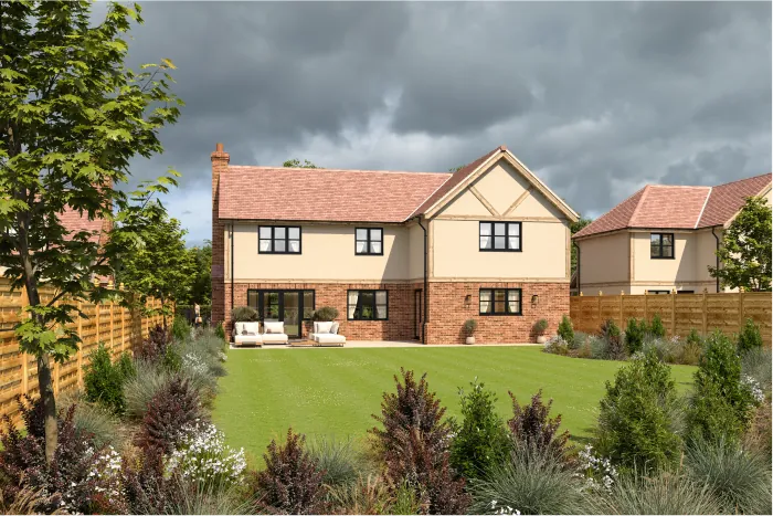Computer-generated image of Clatterbury Lane, Clavering (21)